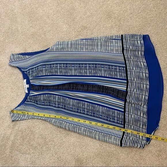 ▫️ROSE & OLIVE Multi-colored Striped Flowy Layered Tank Women’s Top | Size Small - Picture 7 of 13